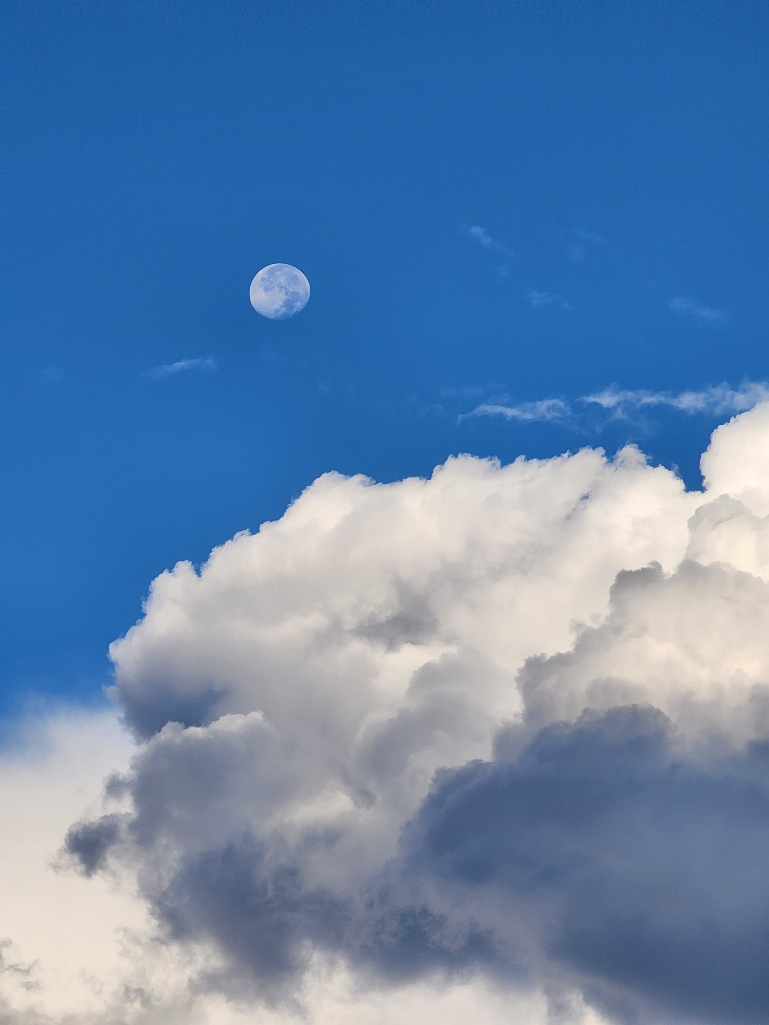 But the moon was a consistent friend through most of the day.