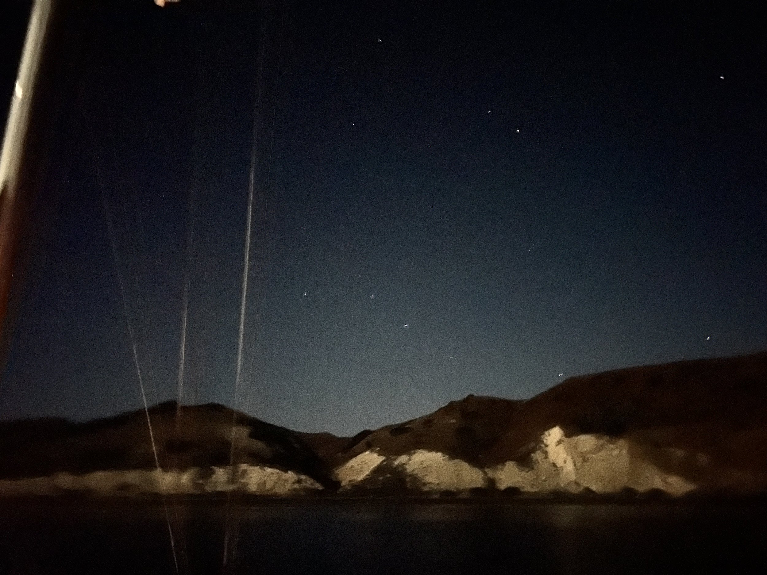 The Big Dipper setting behind Santa Cruz island from Smugglers