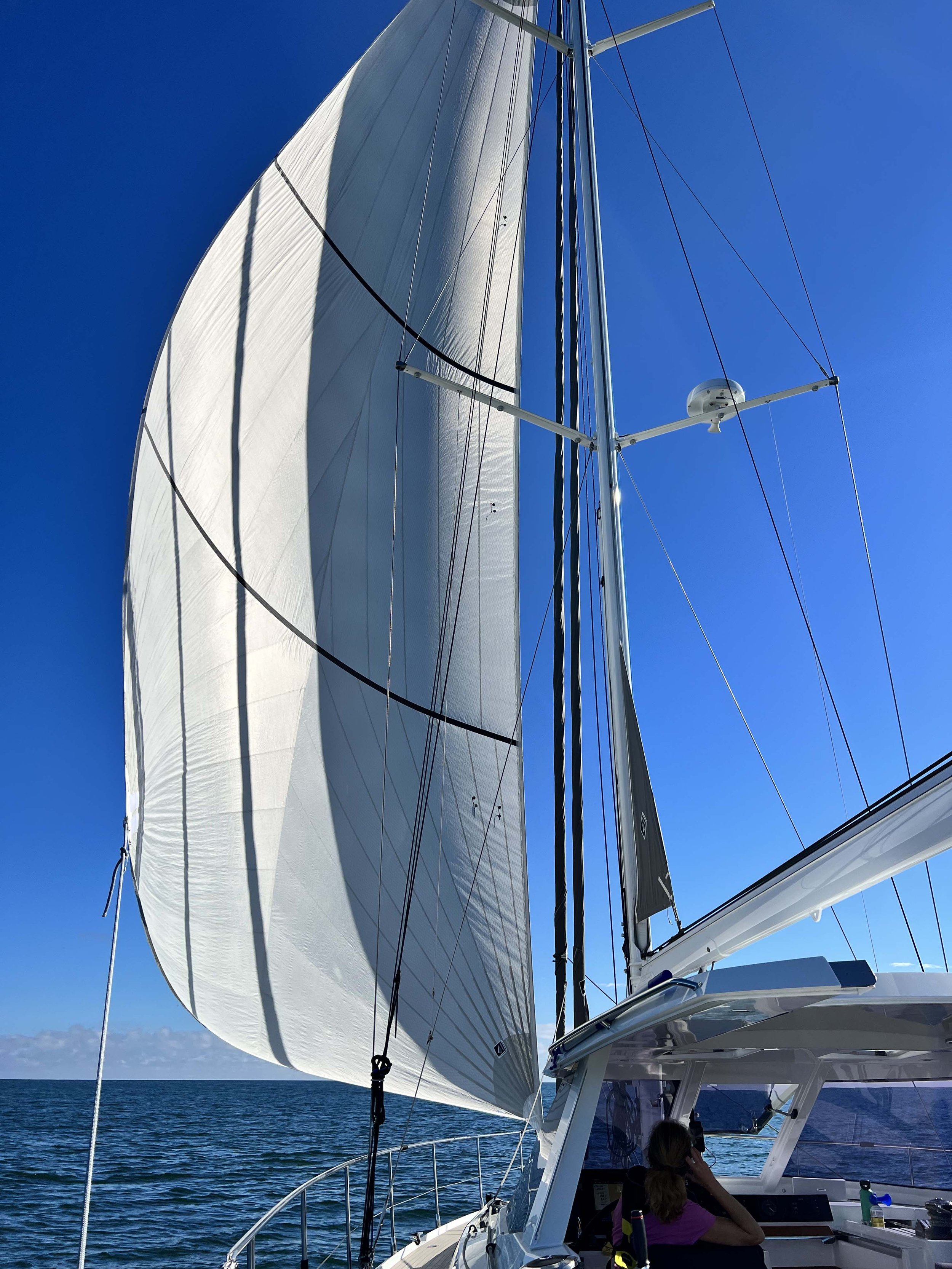 Flying the Code 0 off the Columbia River entrance