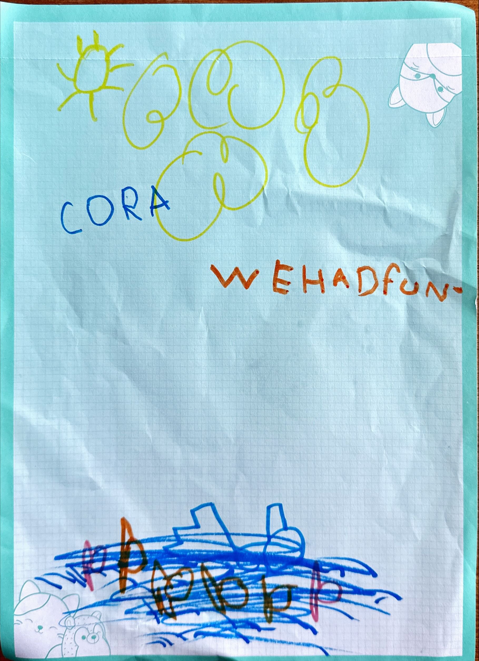 Cora’s small moment about our snorkeling around Isla Isabel